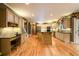Spacious kitchen with stainless steel appliances, granite countertops, and a large island at 1430 Hampton Hill Dr, Alpharetta, GA 30022