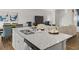 Kitchen featuring granite counters, stainless steel appliances, and an island with bar seating at 3084 Yellowhammer Dr, Marietta, GA 30064