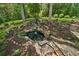 Beautiful backyard boasts lush landscaping, flowing pond, and stone pathway at 2645 Preston Ridge Ln, Dacula, GA 30019