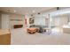 Finished basement with a media screen, plush carpet, and comfortable seating area at 2663 Marcia Dr, Lawrenceville, GA 30044