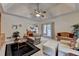 Spacious living room with modern furniture, bright natural light, and french doors at 3003 Heavenly Ln, Snellville, GA 30078