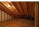 Unfinished attic space with exposed wood beams ready for expansion or storage at 785 Redland Dr, Jonesboro, GA 30238