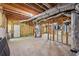 Unfinished basement with exposed ductwork and a concrete floor at 4058 Vinings Mill Se Trl, Smyrna, GA 30080