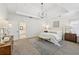 Spacious main bedroom boasts trey ceiling, natural light, and ensuite bath at 4058 Vinings Mill Se Trl, Smyrna, GA 30080