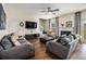The living room features hardwood floors, neutral colors, and a fireplace at 4207 Fortune Pt, South Fulton, GA 30349
