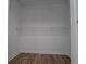 Spacious closet with shelving and wood flooring at 6213 Cherry Ln, Douglasville, GA 30134