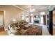 Comfortable living room featuring a fireplace, high ceilings, and natural light at 570 Highcrest Dr, Acworth, GA 30101