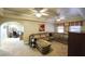 Spacious living area with large sectional sofa, and views to office space at 570 Highcrest Dr, Acworth, GA 30101
