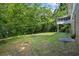 Spacious backyard with lush green lawn and mature trees for outdoor enjoyment and privacy at 3929 Emerald Springs Ct, Decatur, GA 30035