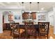 Finished basement wet bar features seating, storage, and lighting, creating an ideal social space at 1008 Stream Valley Ct, Alpharetta, GA 30022