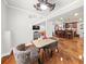 Finished basement includes a game table, seating and a bar area, perfect for entertaining friends at 1008 Stream Valley Ct, Alpharetta, GA 30022