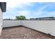 This rooftop patio has brick flooring and a beautiful view of the city skyline at 1032 Robert Smalls Way, Atlanta, GA 30318
