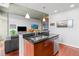 Modern kitchen featuring stainless steel appliances, dark countertops, and hardwood floors at 250 Pharr Ne Rd # 1914, Atlanta, GA 30305