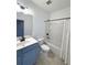 Bright bathroom with combined shower and tub at 4487 Kerrington Ave, Sugar Hill, GA 30518