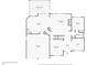 The first floor plan showing living room, kitchen, dining room, den, garage, and screened patio at 139 Ardsley Run, Canton, GA 30115