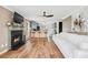 Living room flowing into an eat in kitchen at 2349 June Springs Sw Dr, Marietta, GA 30008