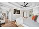 Large primary bedroom featuring a tv, walk-in closet, and modern finishes at 2349 June Springs Sw Dr, Marietta, GA 30008