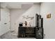 Finished basement with wine rack and staircase at 690 Cobblestone Creek Ln, Mableton, GA 30126