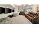 Spacious finished basement offering flexible layout for seating and entertainment at 690 Cobblestone Creek Ln, Mableton, GA 30126