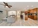 Spacious living area seamlessly flows into the kitchen, perfect for entertaining at 690 Cobblestone Creek Ln, Mableton, GA 30126