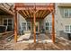 The home has an outdoor patio with a walkout basement entry and four air conditioning units at 690 Cobblestone Creek Ln, Mableton, GA 30126