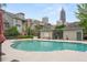 Beautiful swimming pool with views of the Atlanta skyline at 190 Centennial Way, Atlanta, GA 30313