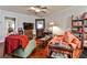 Inviting living room with cozy seating, hardwood floors, and classic decor at 1111 Clairemont Ave # 5, Decatur, GA 30030