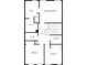 Floorplan depicting bedrooms, primary bedroom, WIC, laundry, and baths at 1327 Rosen Rd, Brookhaven, GA 30319