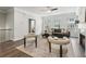 Bright living room featuring a fireplace, ceiling fan, modern furniture, and lots of natural light at 1327 Rosen Rd, Brookhaven, GA 30319
