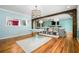 Open dining room with hardwood floors and stylish decor, perfect for entertaining guests and Gathering at 3020 Parkridge Ne Dr, Brookhaven, GA 30319