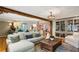 Inviting living room with hardwood floors, a comfortable couch, and an open layout at 3020 Parkridge Ne Dr, Brookhaven, GA 30319