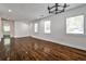 Bright, open living space leading to an entry door and with hardwood floors at 2195 Penelope Nw St, Atlanta, GA 30314