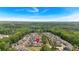 Overhead view of a residential community surrounded by lush greenery and natural beauty at 2066 Patterson Park Rd, Decatur, GA 30033