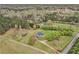 Wide angle aerial shot of land and buildings at 1871 Weems Rd, Locust Grove, GA 30248