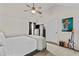 This bedroom has vaulted ceilings, carpet and natural light at 1212 Overlook Lake Dr, Dacula, GA 30019