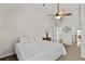 Neutral bedroom with vaulted ceilings, carpet and natural light at 1212 Overlook Lake Dr, Dacula, GA 30019