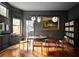 Stylish dining room with modern lighting, hardwood floors, and elegant decor, perfect for gatherings at 872 Euclid Ne Ave, Atlanta, GA 30307