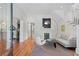 Bright living room with hardwood floors, a fireplace, and a staircase, perfect for entertaining at 872 Euclid Ne Ave, Atlanta, GA 30307