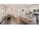 Modern kitchen with stainless steel appliances, granite countertops, and bar seating at 3565 Brycewood Dr, Decatur, GA 30034
