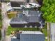 Aerial view of a neighborhood homes showing roofs and backyard landscaping at 2685 Grady Se St, Smyrna, GA 30080