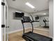 Exercise room featuring a treadmill and mirrored wall at 2685 Grady Se St, Smyrna, GA 30080