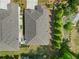 An aerial shot highlighting roof and landscaping details, capturing the home's design and outdoor beauty at 52 Lantern Trce, Hiram, GA 30141