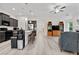 Open floor plan showing the kitchen flowing into the living room at 52 Lantern Trce, Hiram, GA 30141