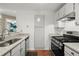Clean kitchen with modern appliances, granite countertops, and white cabinets at 5626 River Heights Se Xing, Marietta, GA 30067