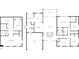 Two floor plans for main and upper levels show layout of rooms and spaces at 115 Lake Pines Ct, Roswell, GA 30076