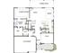 Detailed floor plan showcasing the layout of the main level with kitchen, Gathering, and garage at 214 Wild Ginger Bnd, Woodstock, GA 30188