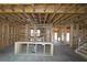 Interior frame displaying the staircase and open layout of the home's new construction at 214 Wild Ginger Bnd, Woodstock, GA 30188