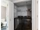 Laundry closet with stackable washer and dryer at 3338 Peachtree Ne Rd # 3406, Atlanta, GA 30326