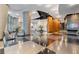 The elegant lobby boasts glossy floors, a stylish seating area, and unique architectural features at 3338 Peachtree Ne Rd # 3406, Atlanta, GA 30326