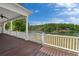 Deck with scenic views of the lake, featuring white railing at 2191 Lakeview Pkwy, Villa Rica, GA 30180